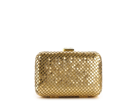 Lulu Townsend Metal Mesh Minaudiere Clutch