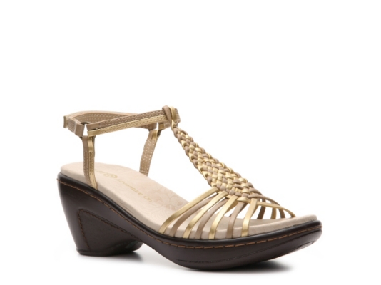 J-41 Plum Wedge Sandal