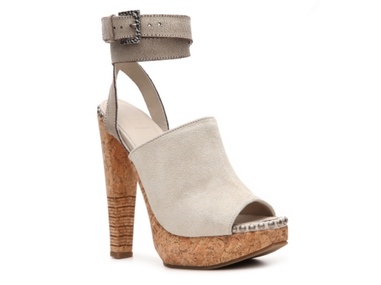 Herve Leger Frida Suede Platform Sandal