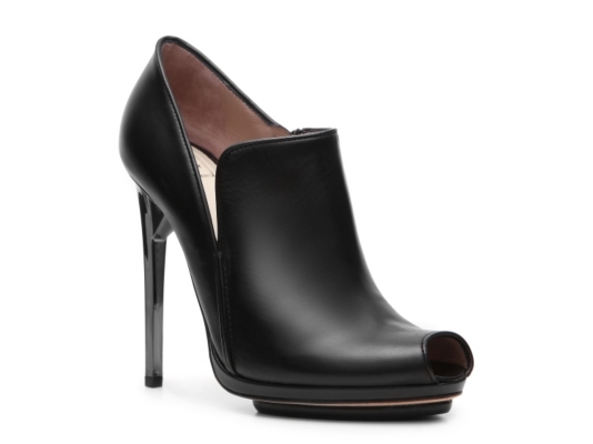Herve Leger Wilet Leather Platform Bootie