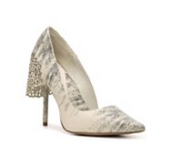 Herve Leger Reptile Leather d'Orsay Pump