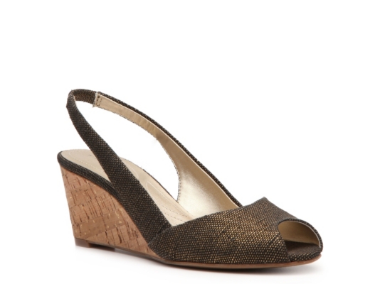 Tahari Leola Canvas Wedge Sandal