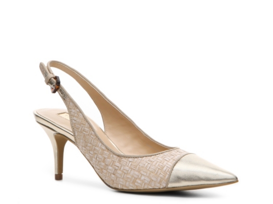 Tahari Rafaella Metallic Pump