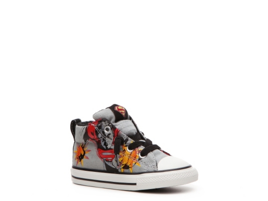 Converse Chuck Taylor DC Comics Superman Boys' Infant & Toddler Mid Sneaker