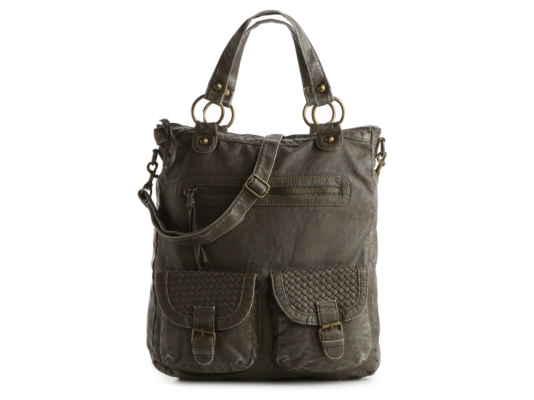 Poppie Jones Washed Double Pocket Tote