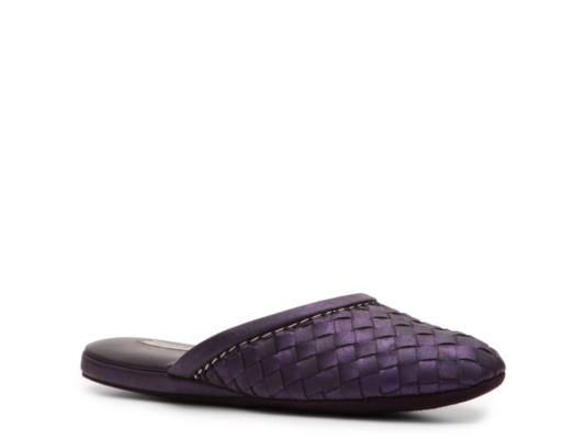 Bottega Veneta Woven Metallic Leather Slipper