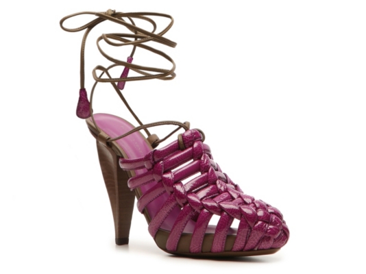 Bottega Venetta Patent Leather Cutout Sandal
