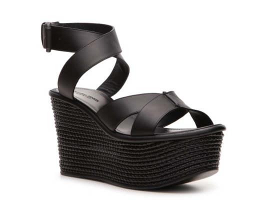 Bottega Veneta Leather Flatform Sandal