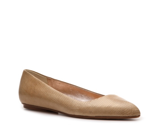 Calvin Klein Collection Reed Reptile Leather Flat