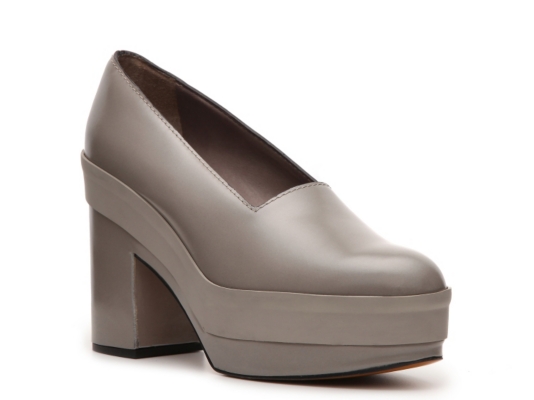 Calvin Klein Collection Maryanne Leather Platform Pump