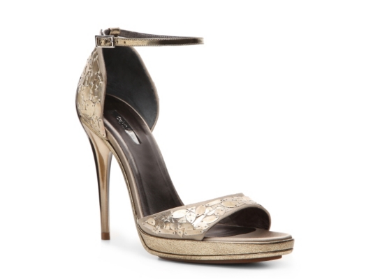 Calvin Klein Collection Nash Satin Ankle Strap Sandal