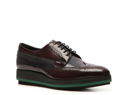Prada Patent Leather Flatform Oxford