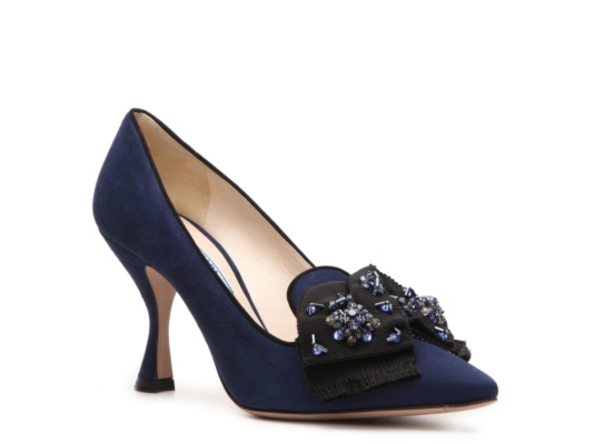 Prada Suede Bow Pump