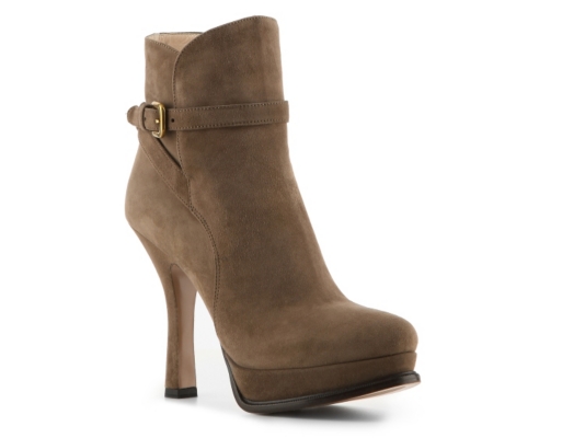 Prada Suede Buckle Bootie