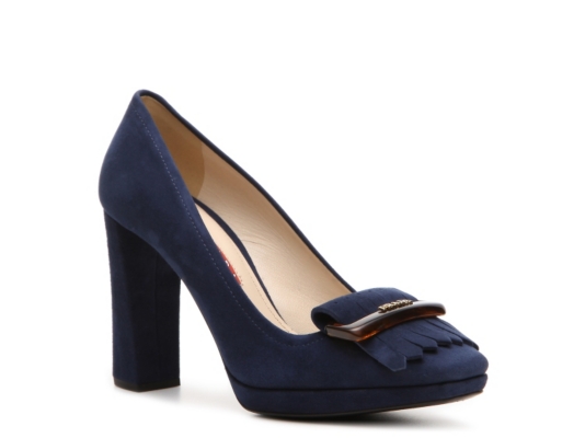 Prada Suede Kiltie Pump