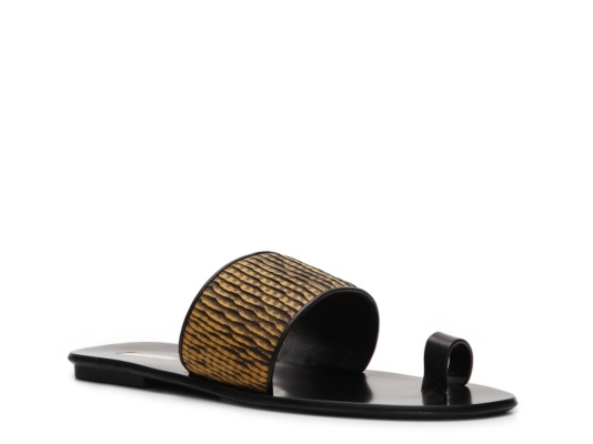 Calvin Klein Collection Leria Fabric Flat Sandal