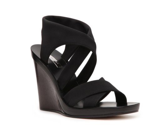 Calvin Klein Collection Fiala Fabric Crisscross Sandal