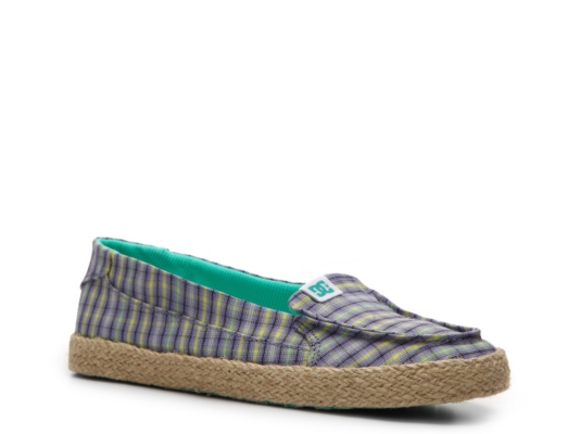 DC Villainess Jute SE Plaid Slip-On Shoe