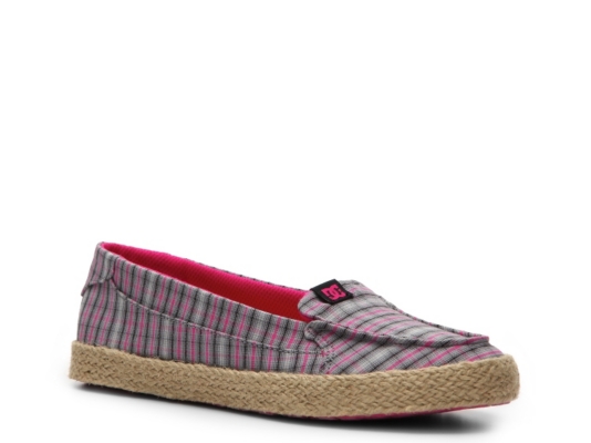 DC Villainess Jute SE Plaid Slip-On Shoe