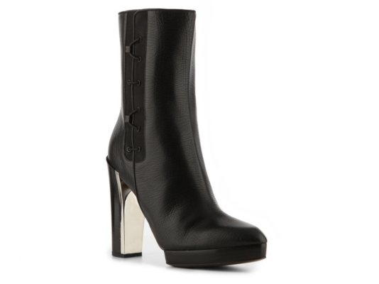 Calvin Klein Collection Darla Leather Platform Bootie