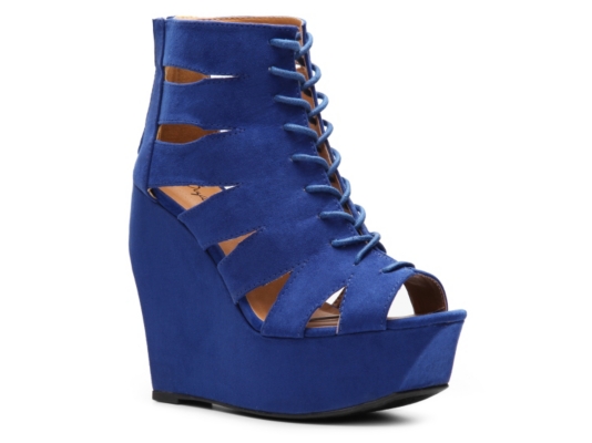 Qupid Taken-17 Wedge Bootie