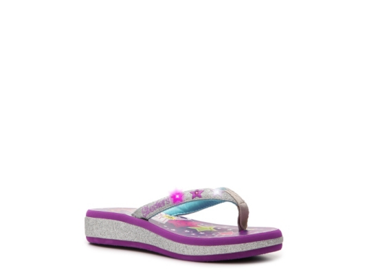 Skechers Twinkle Toes Sunshine Light-Up Girls' Toddler & Youth Flip Flop