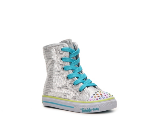 Skechers Bizzy Bunch Girls' Infant & Toddler High-Top Sneaker