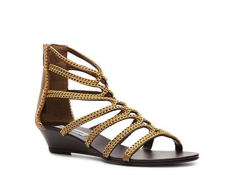 Steve Madden Zipee Gladiator Wedge Sandal | DSW