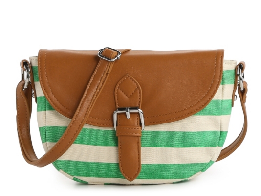 Poppie Jones Canvas Stripe Cross Body Bag
