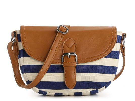 Poppie Jones Canvas Stripe Cross Body Bag