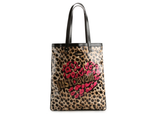 Just Cavalli Coated Canvas Leopard Tote