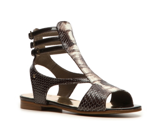 Just Cavalli Reptile Leather Gladiator Sandal