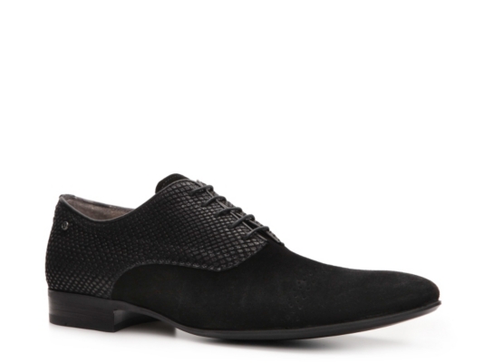 Just Cavalli Suede & Reptile Leather Oxford
