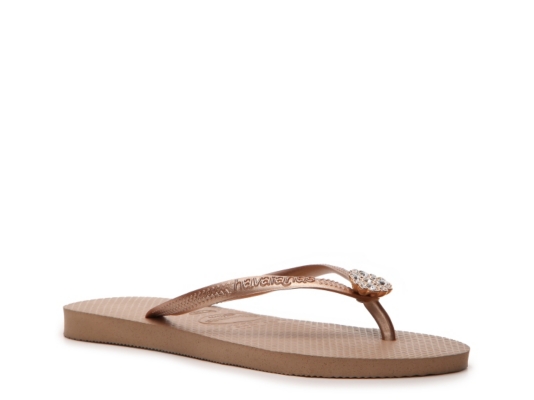 Havaianas Slim Crystal Flower Flip Flop
