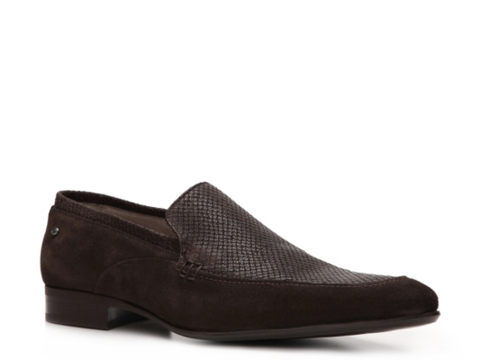 Just Cavalli Suede & Reptile Leather Slip-On
