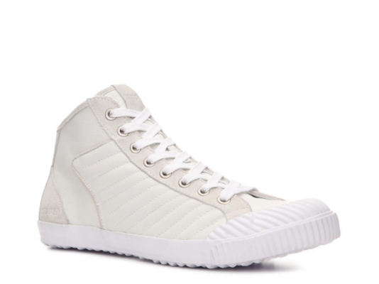 Just Cavalli Leather & Suede Mid Sneaker
