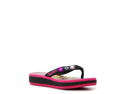 Skechers Twinkle Toes Sunshine Light-Up Girls' Toddler & Youth Flip Flop