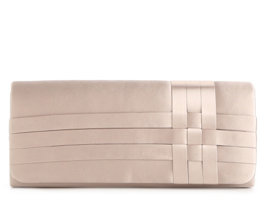 Lulu Townsend Woven Satin Clutch