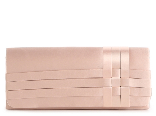 Lulu Townsend Woven Satin Clutch
