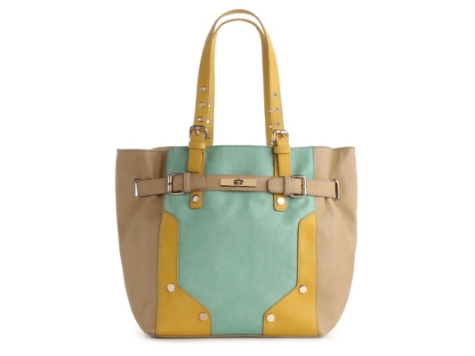 Melie Bianco Ibis Color Block Bucket Tote