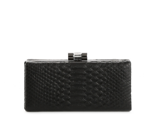 Lulu Townsend Crocodile Box Clutch