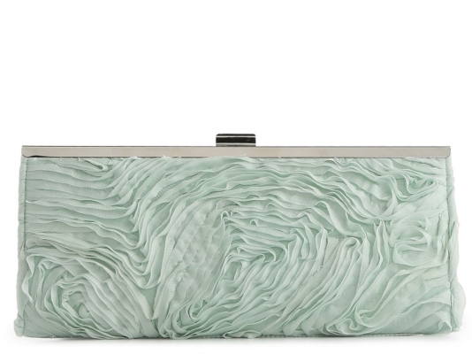 Lulu Townsend Ruffle Frame Clutch