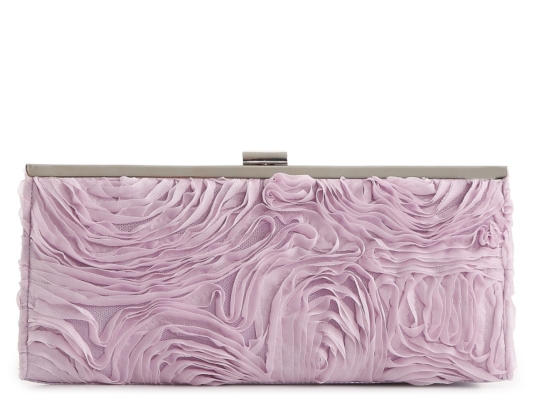 Lulu Townsend Ruffle Frame Clutch