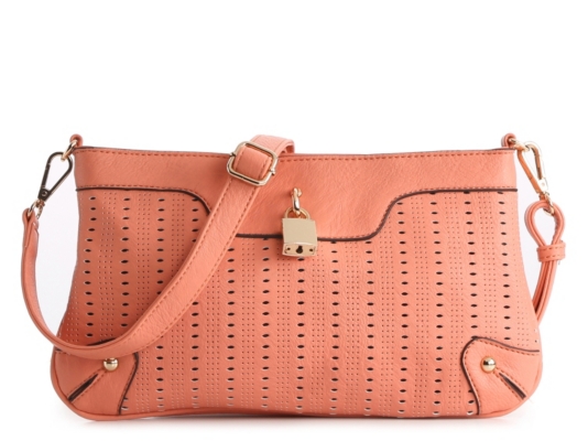 Melie Bianco Perforated Cross Body Bag