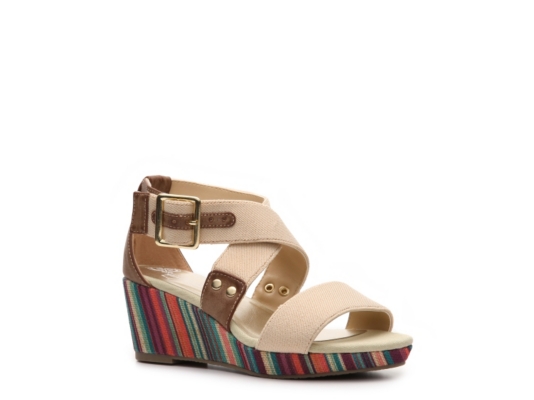 Kenneth Cole Reaction What a Loud Girls' Youth Wedge Sandal