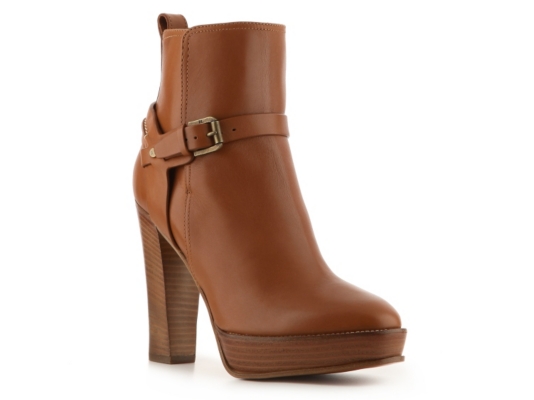 Ralph Lauren Collection Teagan Leather Buckle Bootie