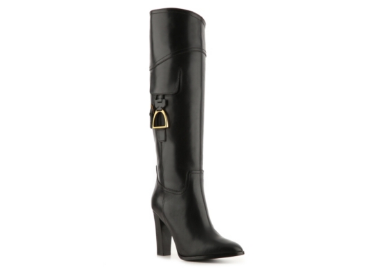 Ralph Lauren Collection Hannie Leather Buckle Boot