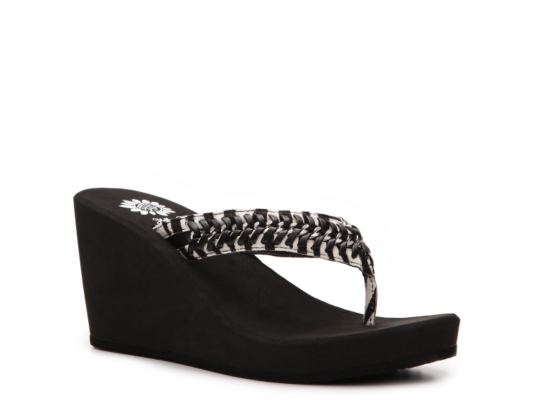 Yellow Box Aggie Wedge Sandal