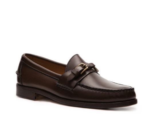 Ralph Lauren Collection Thatcher Leather Buckle Slip-On