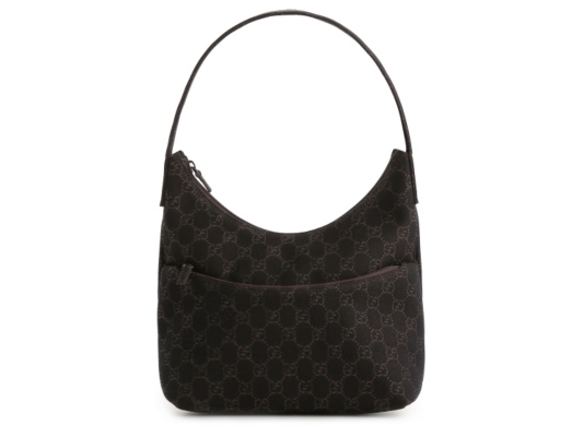 Gucci Signature Front Pocket Fabric Hobo